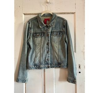 BCBG Max Azria Early 2000’s Y2K Vintage Cotton Denim Jacket- Size: M